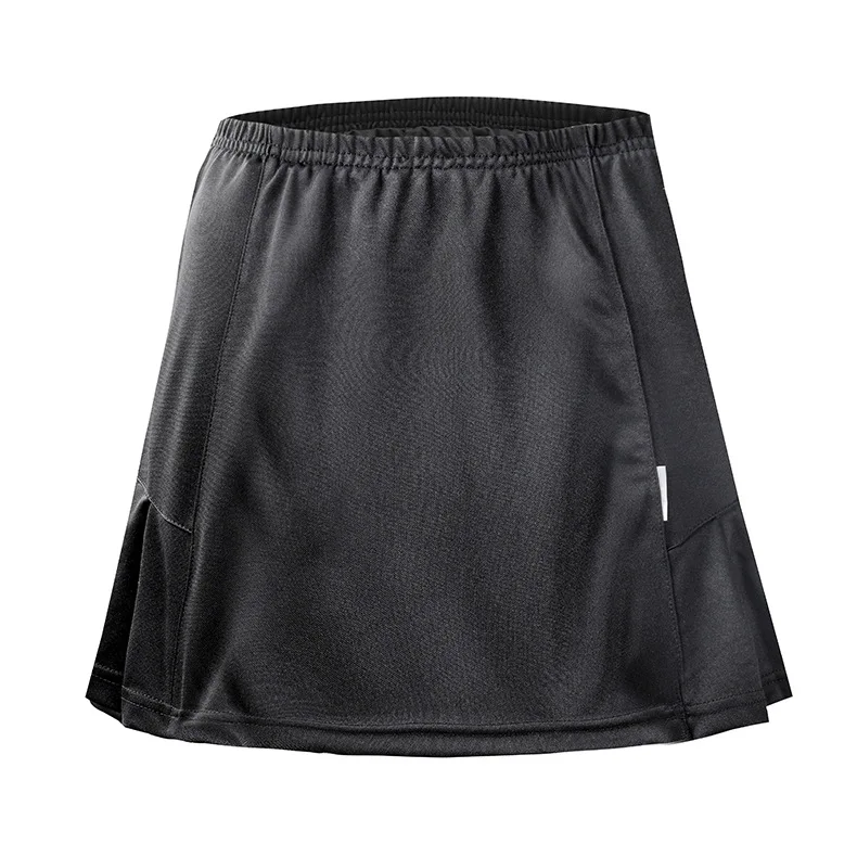New Style Light Board Sports Divided Skirt Solid Color Versatile Tennis Badminton Clothing Skirt Anti-Exposure Safe Short S