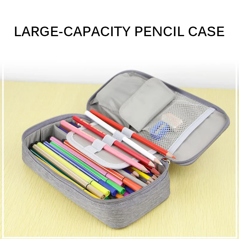 

Cosmetic Pouch Pencil Case Zipper Pen Box Storage Bag Organizer Multifunctional School Pencil Case Bags Canvas Gift Stationery