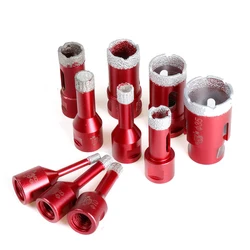 Mèches de diamant brasées sous vide M14, 6mm 60mm, pour béton granit marbre carrelage, alésoir, trou de brasage 