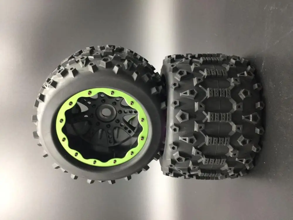 1/8 гоночный багги серебро титановые колеса Набор шин для HPI Savage 4,6 XL fnuxmt 4 шт