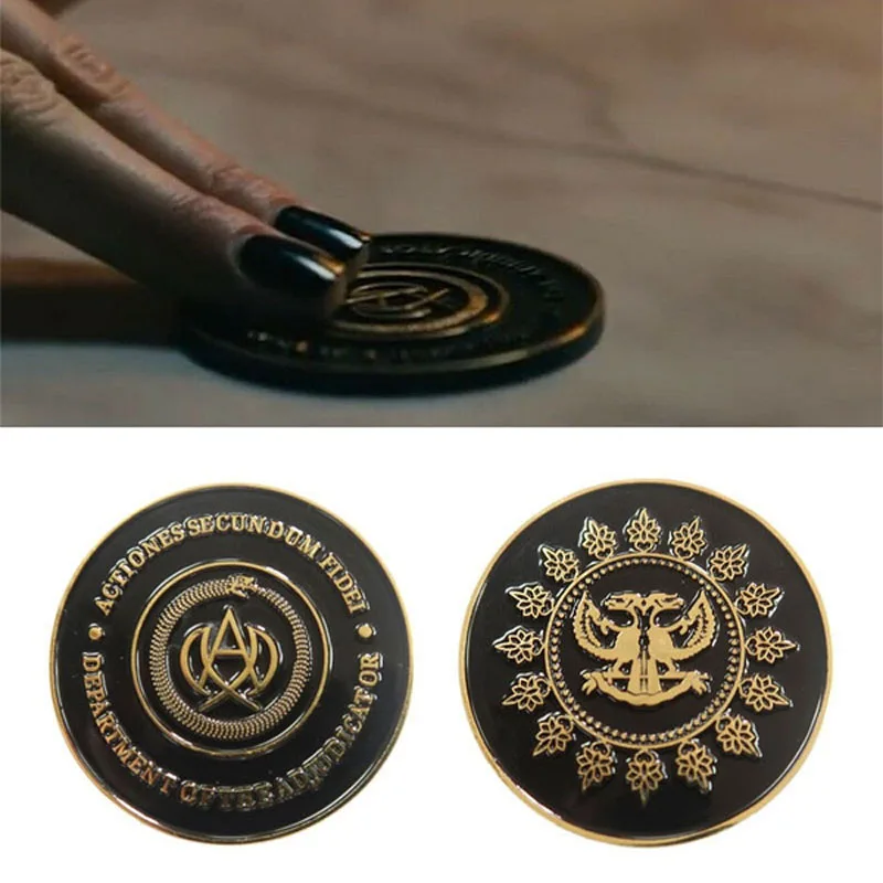 John Wick Movie Coin Cosplay Continental Hotel Card Adjustdicator Black Medallion Keanu Reeves Fans Collection Puntelli