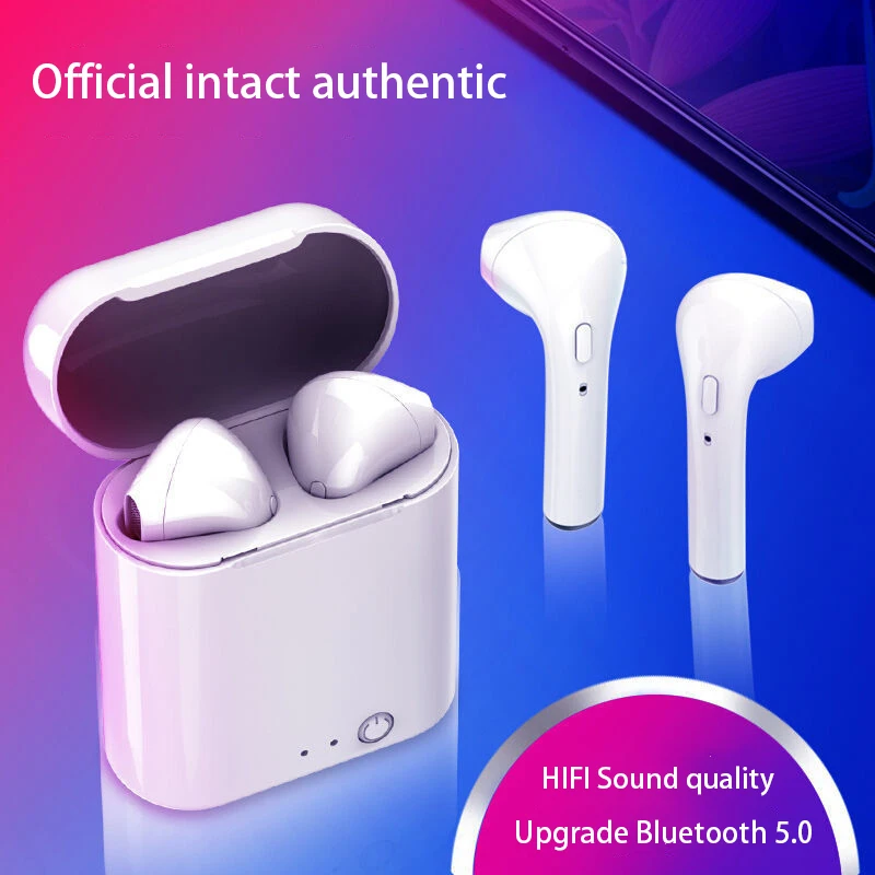 I7s TWS Bluetooth-наушники Мини-наушники для Iphone Беспроводная Спортивная гарнитура