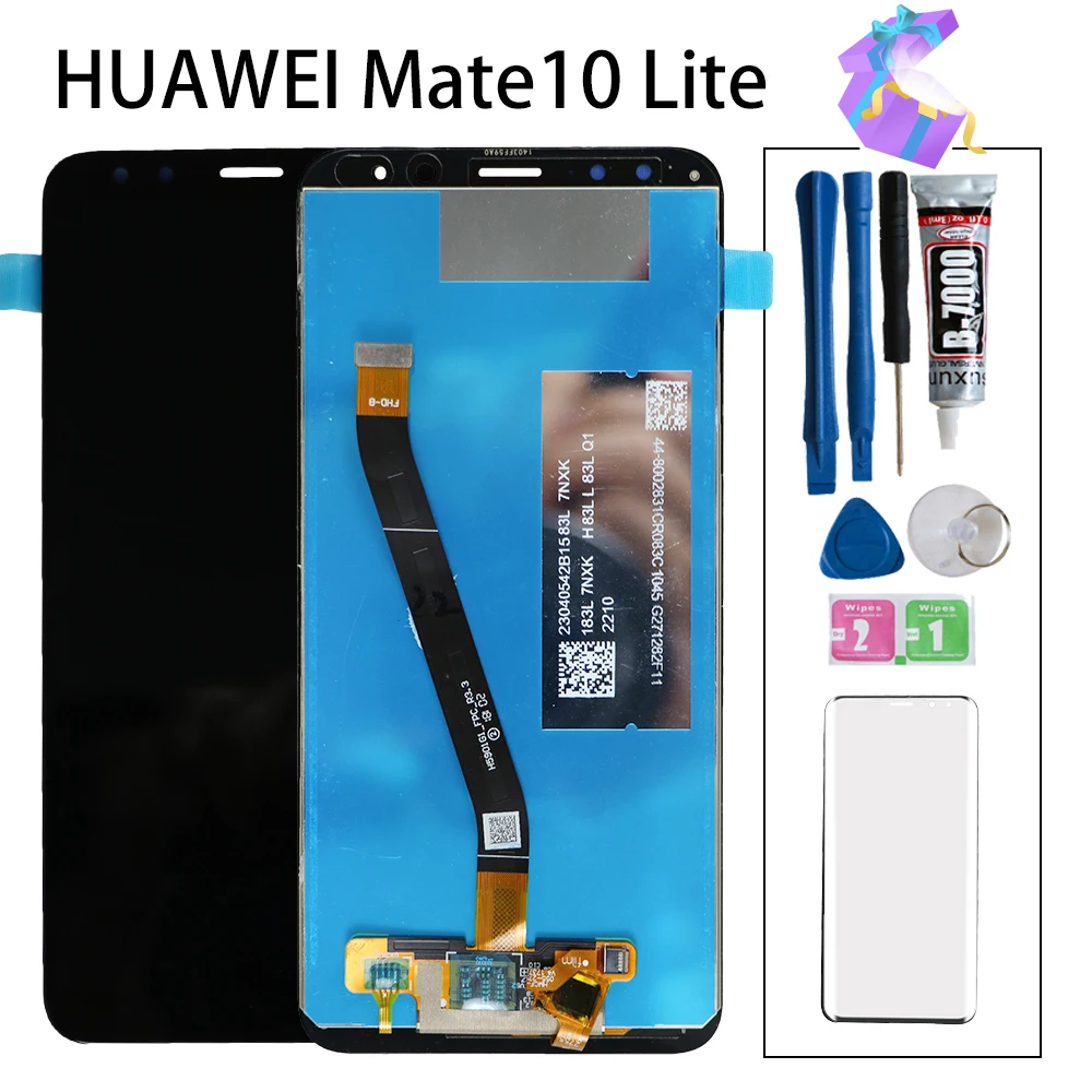 5," для huawei mate 10 Lite RNE L01 L02 L03 L21 ЖК-дисплей кодирующий преобразователь сенсорного экрана в сборе с заменой рамы