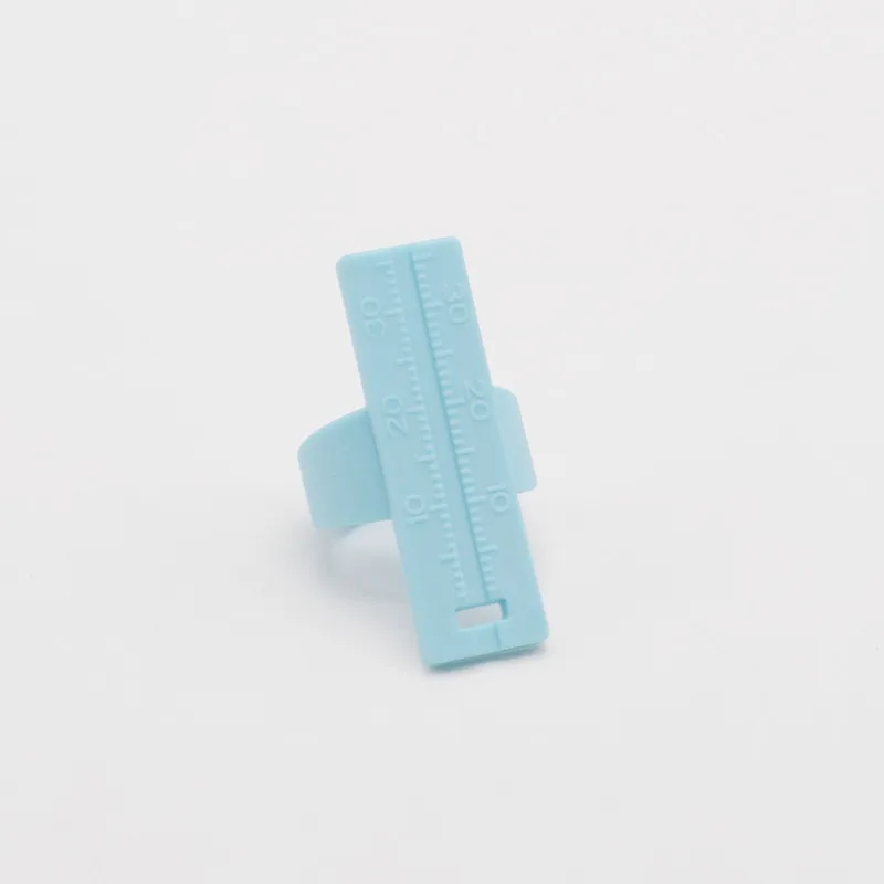 2pcs light blue Пальчиковая линейка для измерения корневого канала, шкала игл, Эндодонтический инструмент для стоматологических - Цвет: 2pcs light blue