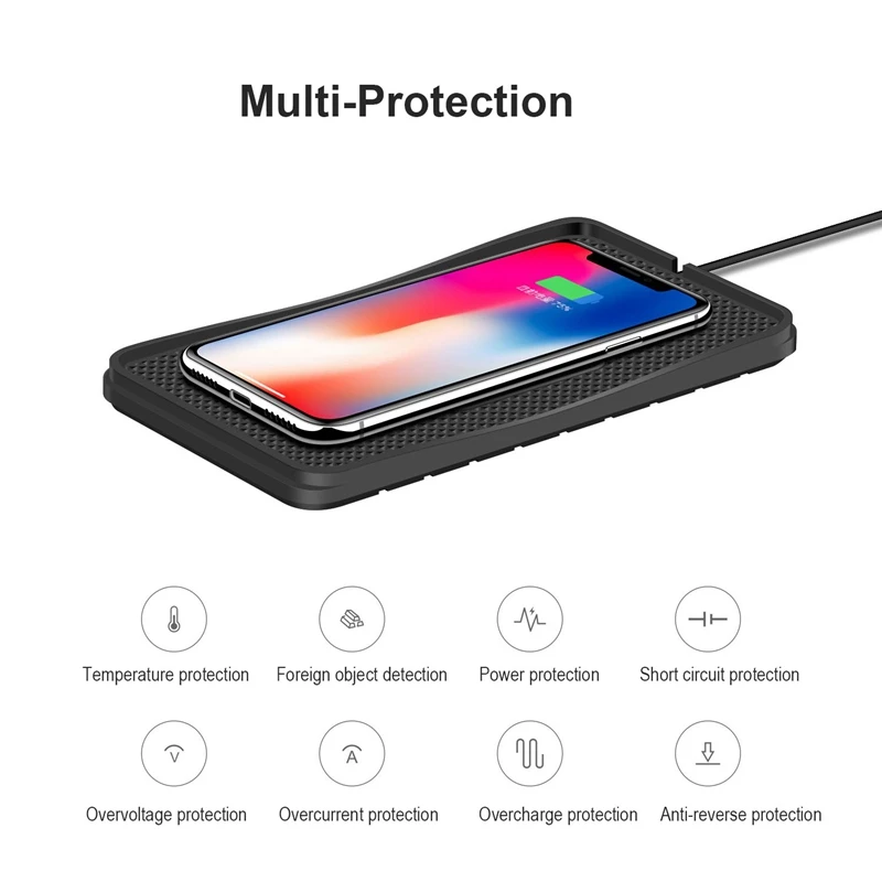 C3 автомобильное QI Беспроводное зарядное устройство Pad для iPhone 11 XS MAX samsung S10 5G Plus Быстрое беспроводное зарядное устройство автомобиль 10 Вт 7,5 Вт