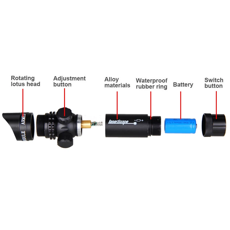 Tactical Weapon Light Gun Light Green/Red Dot Scope Sight Mount Hunting Parts With Remote Pressure Switch