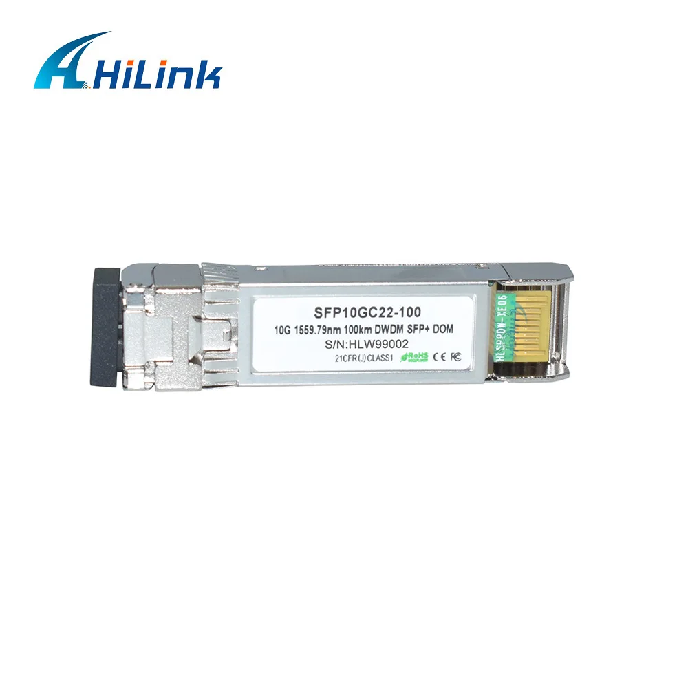 Волоконно-оптический 10G DWDM SFP+ 100 км CH17~ 61 1559,79 CH22 100 ГГц приемопередатчик