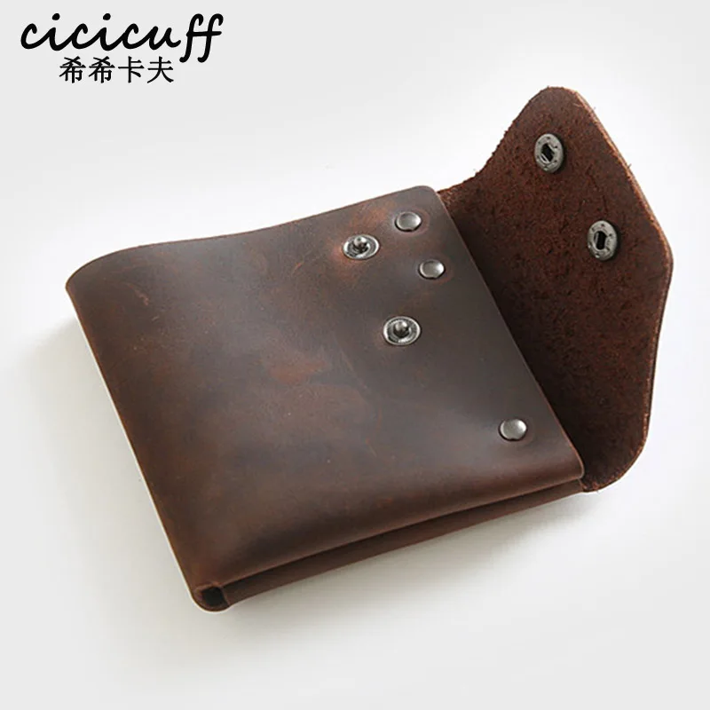 Мужские бумажники из 100% натуральной кожи Crazy Horse кожаный кошелек Carteira Masculina Ретро