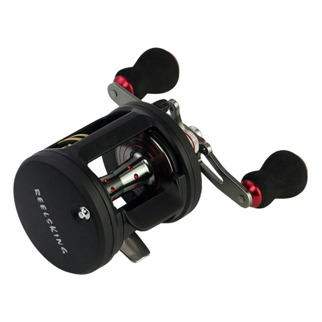 Big Game Trolling Round Baitcasting Reel 18+1 BB Level Wind Reel Saltwater 