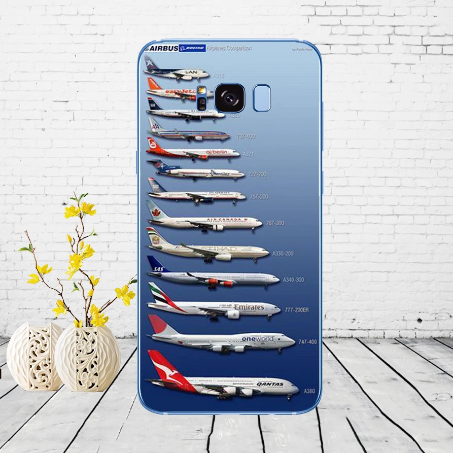 Мягкий силиконовый чехол 03DD Airplane At The Sunrise Airplane для Samsung Galaxy S6 S7 edge S8 S9 S10 plus A70 A50