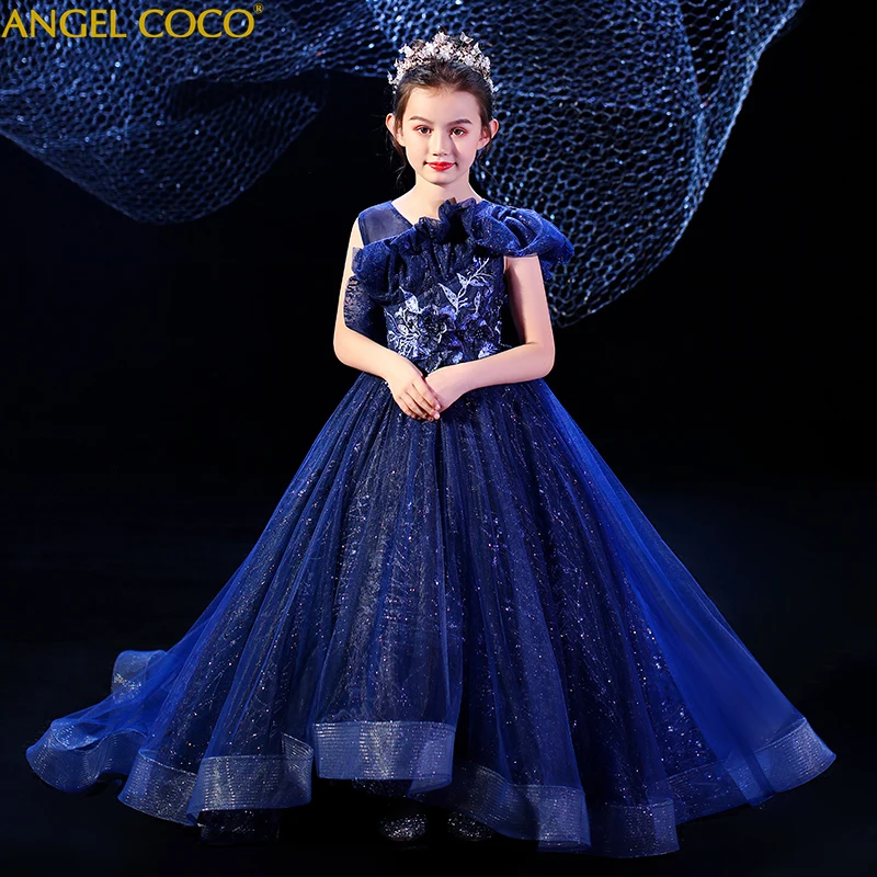 

Children's Catwalk Model Stage Costume Girls Princess Dress Evening Dresses For Girl Fashion Retro Carnaval Costumes For Kids