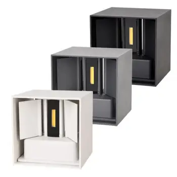

Outdoor Waterproof Modern Cube Adjustable Surface Mounted 9W 12W LED Wall Lamp IP65 Aluminum COB Wall Light Garden Light Sconce