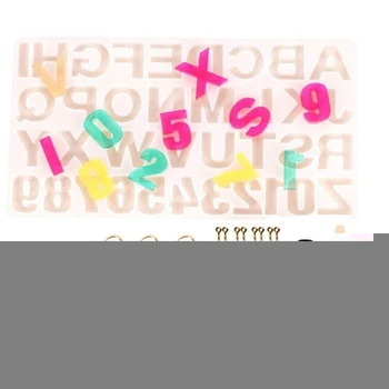 

Letter Resin Molds Number Alphabet Epoxy Molds, Silicone Casting Molds Set for DIY Jewelry Keychain Making
