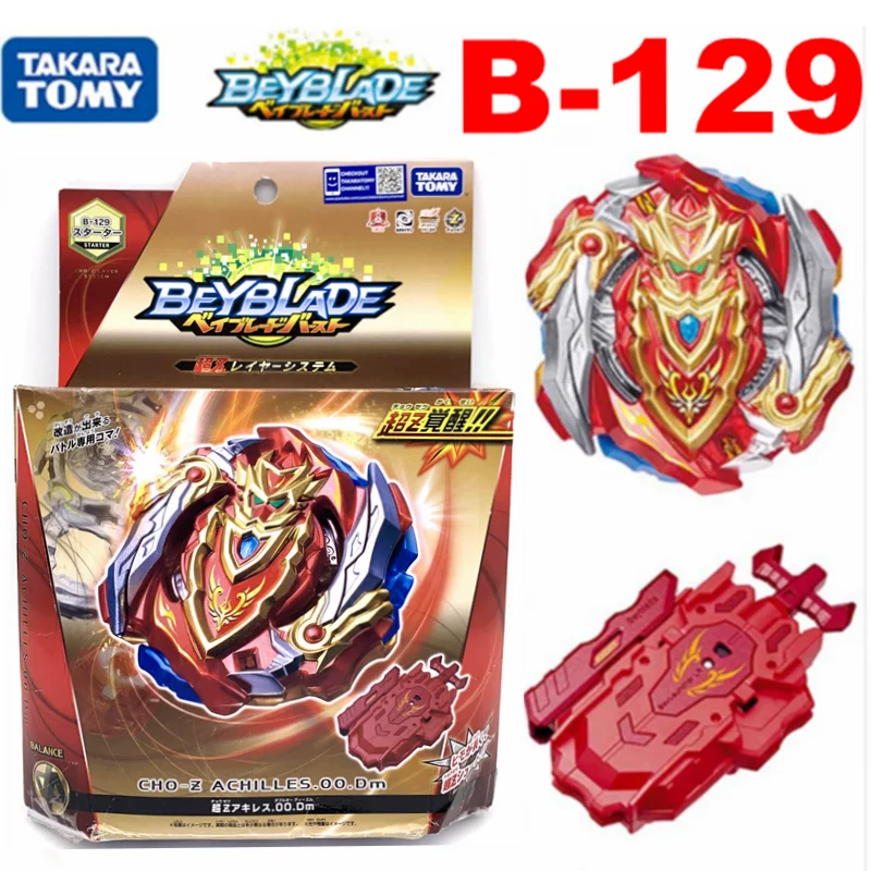 Оригинальный стартер TAKARA TOMY Beyblade BURST B-129 Cho-Z Achilles.00.DM b129 с пусковым устройством |