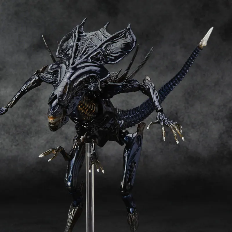 32 см Высокое качество Sci-firecolteck пришельцы серии № 18 Alien queen Delux Xenomorph Воин ПВХ фигурка модель Гараж Комплект Игрушка - Цвет: Черный