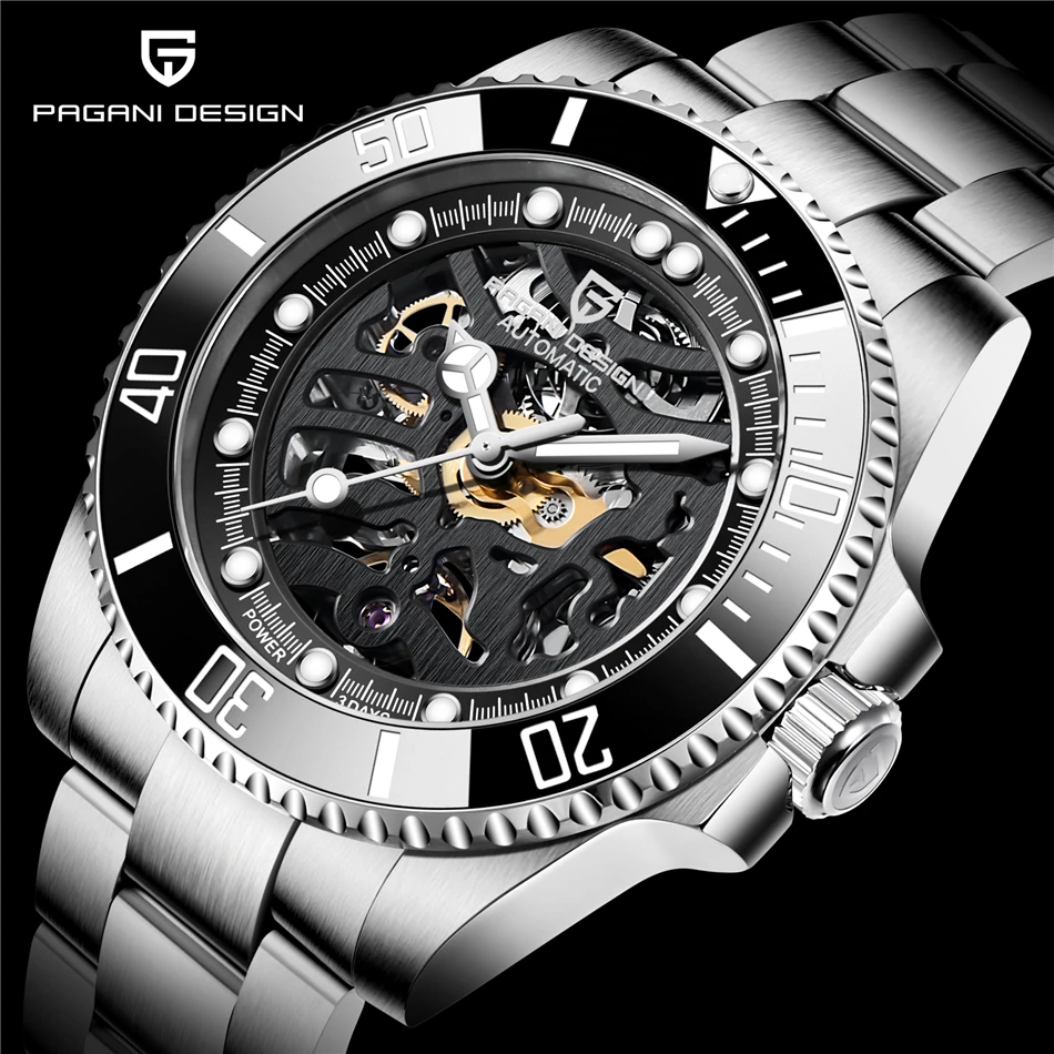 PAGANI DESIGN Brand Men Business Luxury Watch Men Automatic Mechanical Watches Waterproof Stainless Steel Fashion Men's Watches