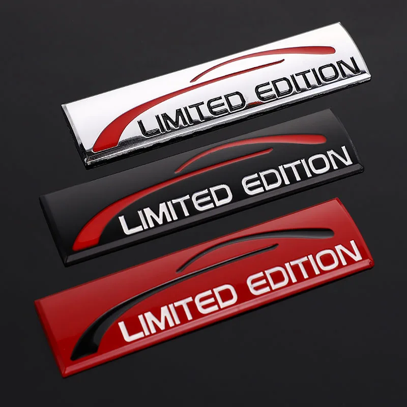 Creative 3D Metal Car Sticker Chrome Limited Edition Emblem Badge Decal