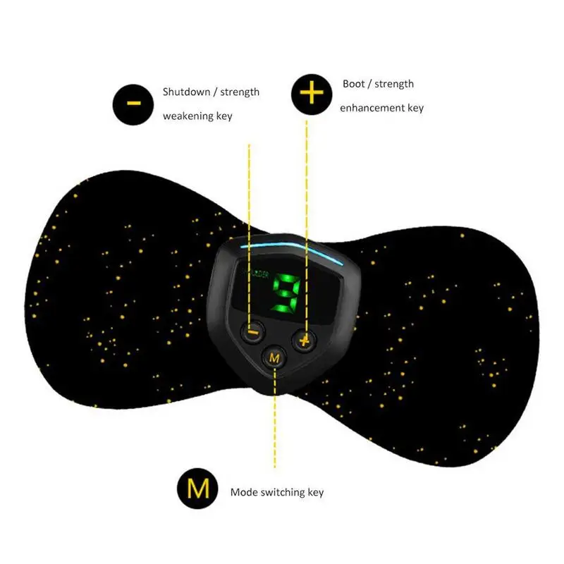 Мини USB Электрический низкочастотный ток импульсный массажер колодки для плеча шеи талии руки и ноги массаж релаксации