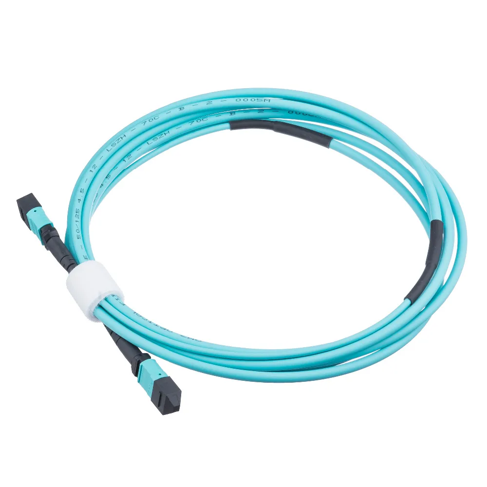 

MPO Fiber Patch Cable OM3 multimode OM3 Type B 8 Core Multi-Mode MPO Female-MPO Female Fiber Optic Patch Cord