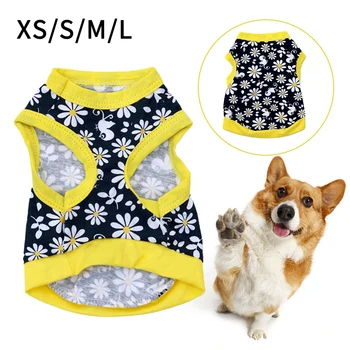 

Pet Puppy Costume Clothes Comfortable Pet Clothes Summer Cotton Pet Dog Dress Clothes Soft Cooling