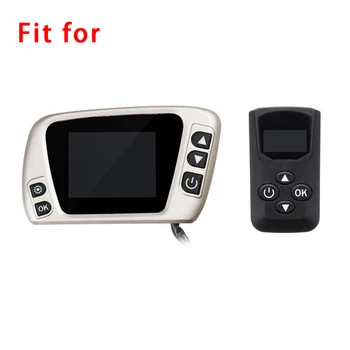 

Black Remote Control For 5/8kw Diesel 12/24V LCD Display Thermostat Switch