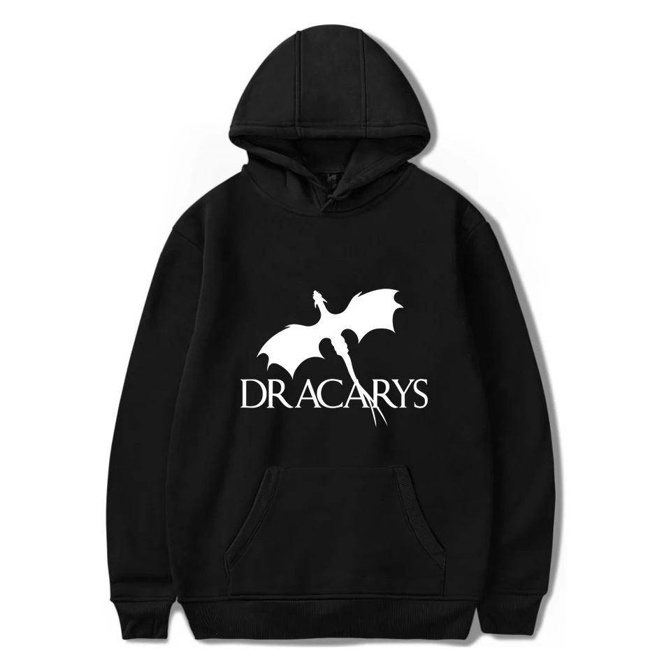 Dracarys Толстовка Khaleesi Daenerys Targaryen для мужчин и женщин тяжелый смешанный с капюшоном Толстовка Игра престолов толстовки Одежда