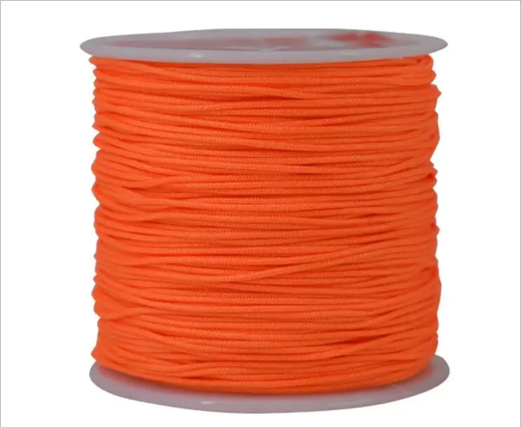 1Roll 0.8 1 1.5 mm Nylon Cord Thread Chinese Knot Macrame Cord Bracelet Braided String DIY Tassels Beading String Thread Jewelry 