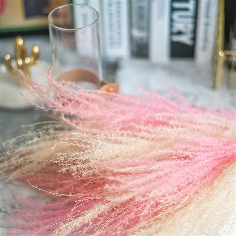 Бесплатная доставка Белые и розовые сушеные чаны для украшения травы