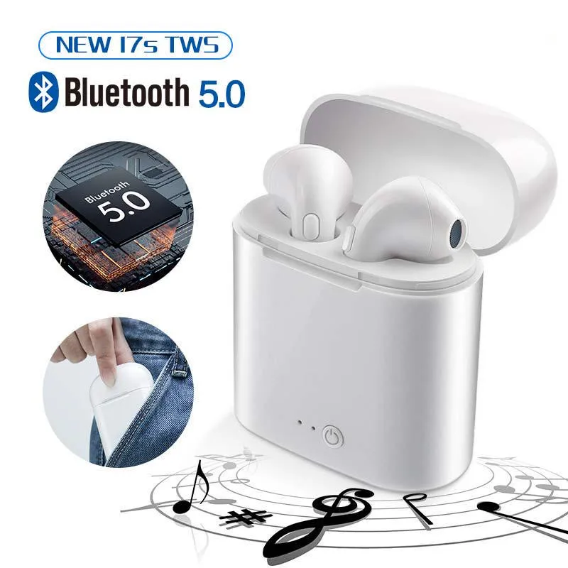 Беспроводные наушники i7s TWS Bluetooth вкладыши стереонаушники гарнитура зарядное