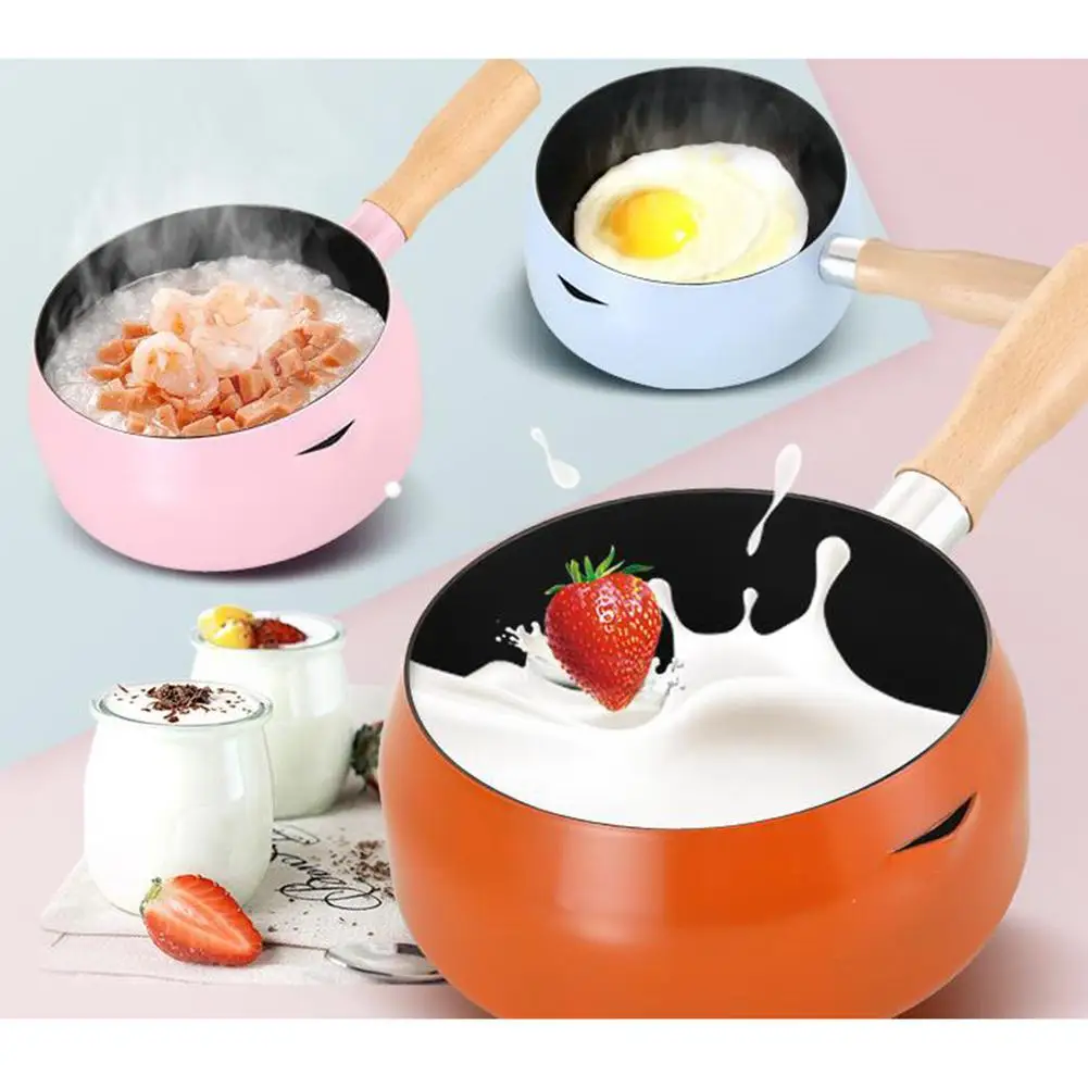 

MeterMall Home Kitchen Non-stick Frying Pan for Cooking Complementary Food Milk Cookware