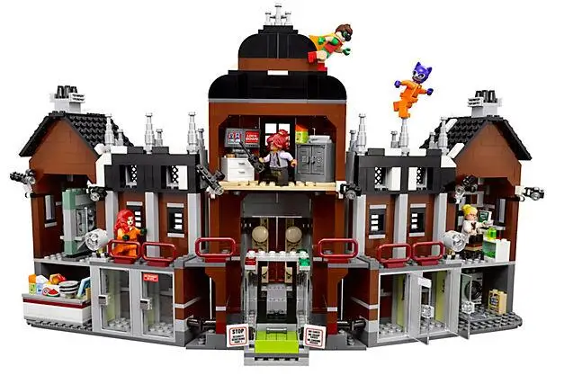 PDF instruction 07055 1743Pcs Batman DC Comics Arkham Asylum Building Blocks Bricks child Toys Chri