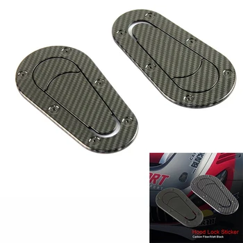 

Universal Car Carbon Fiber Sticker for Hood Lock Racing Bonnet Decorative Lock Stickers for BMW Toyota Audi Opel BMW e46 e60