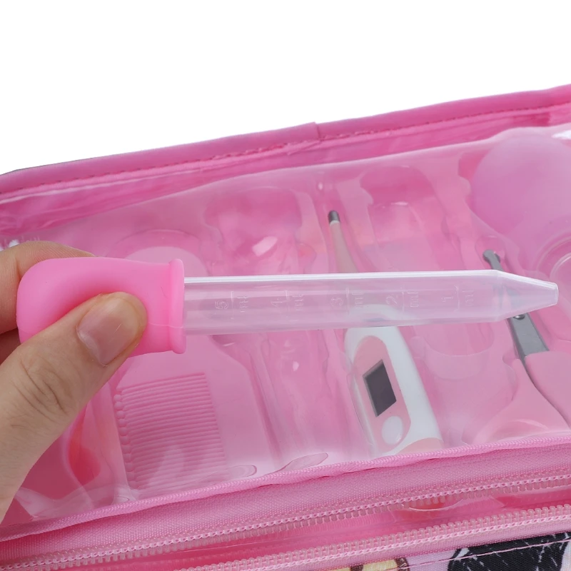 

9pcs/Set Newborn Baby Kids Nail Hair Health Care Thermometer Grooming Brush Kit Y51E