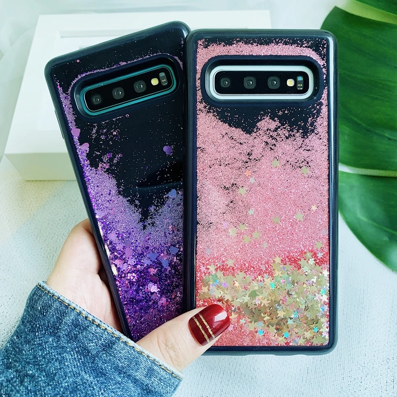 Для samsung Galaxy S7 край S8 S9 S10 S10e Примечание 10 плюс A10 M10 A20 A30 A40 A50 A70 A80 Жидкий блеск