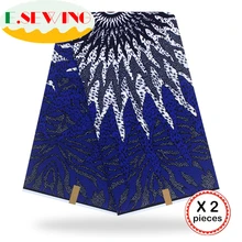 Анкара африканская вощеная ткань принтом 12 ярдов хлопок настоящий голландский воск Гана нигерийский стиль для шитья африканские платья одежда 06