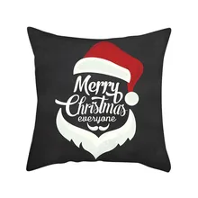 Рождественская красная наволочка для подушки 45x45 см, мягкая бархатная Декоративная Наволочка на молнии, домашний зимний Декор Kissenbezug# J7