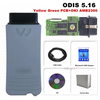 

Yellow Green Board A+ ODIS 5.16 Full Chip +OKI AMB2300 Moudle More Stable Bluetooth ODIS 5.1.6 Support UDS Protocol