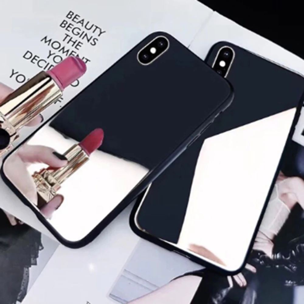 Роскошный мягкий модный зеркальный чехол из ТПУ для телефона Samsung A70 A50 A40 A30 A20 Galaxy
