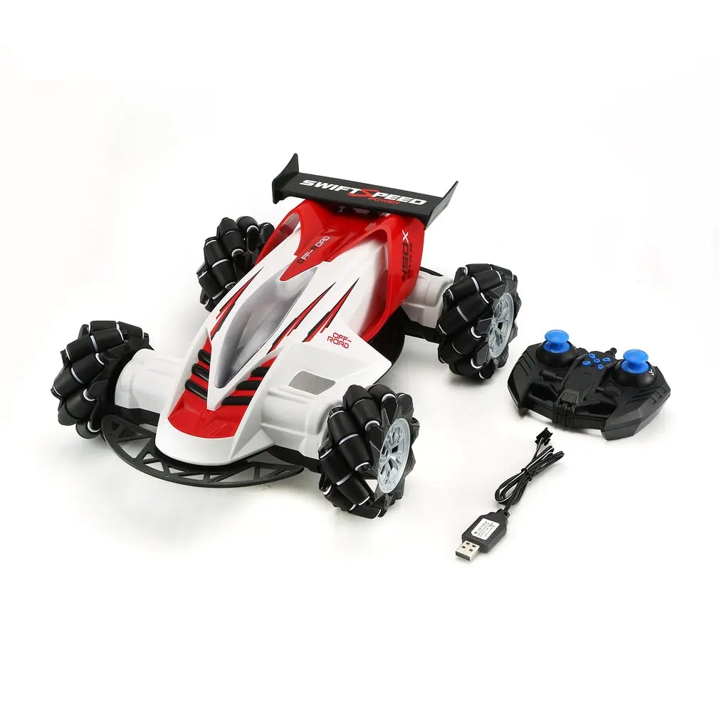 Z108 2,4 GHz 1/10 RC автомобиль Дрифт 360 градусов спиннинг трюк 20 км/ч Mecanum Omni колесо внедорожный автомобиль со светом и музыкой - Цвет: White