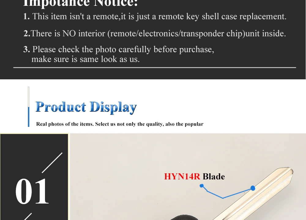 Keyforkess 10 pezzi Flip Shell chiave auto remota per Hyundai Santa Fe Creta Elantra Verna Solaris IX25 IX35 IX45 HB20 lama orizzontale - Hf7a712736e594573859c5bf04fd28ac4P