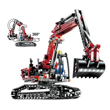 

760pcs Excavator Compatible With Lepining City Technic Model Assembling Building Blocks Kit Toys Gifts