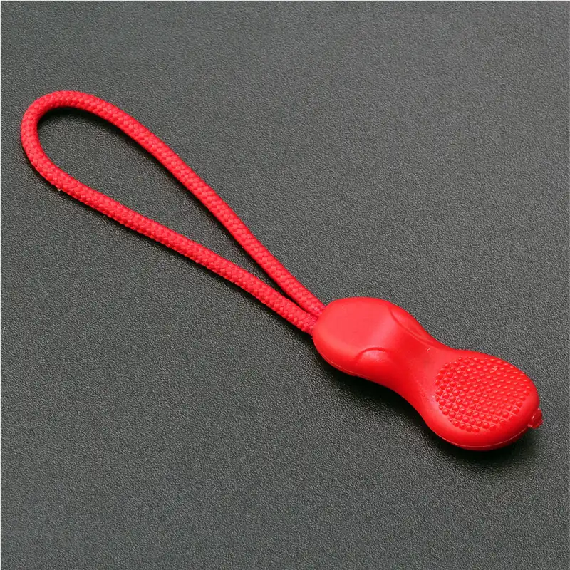 12 Pieces Pack Mix Color Zipper Cord Peanut Shape Zip Pull Strap Lariat Black For Apparel Accessories Zipper Sliders Aliexpress