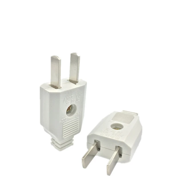 1PC US AU 2 Pin AC Electric Power Male Plug Female Socket Outlet