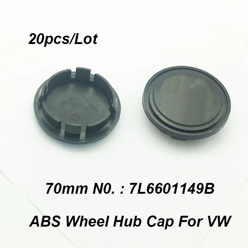 

For Passat B6 B7 CC MK5 MK6 Tiguan 20pcs 70mm 7cm 7L6601149B Car Accessory Wheel Hubcap Emblem Wheel Rim Center Cap
