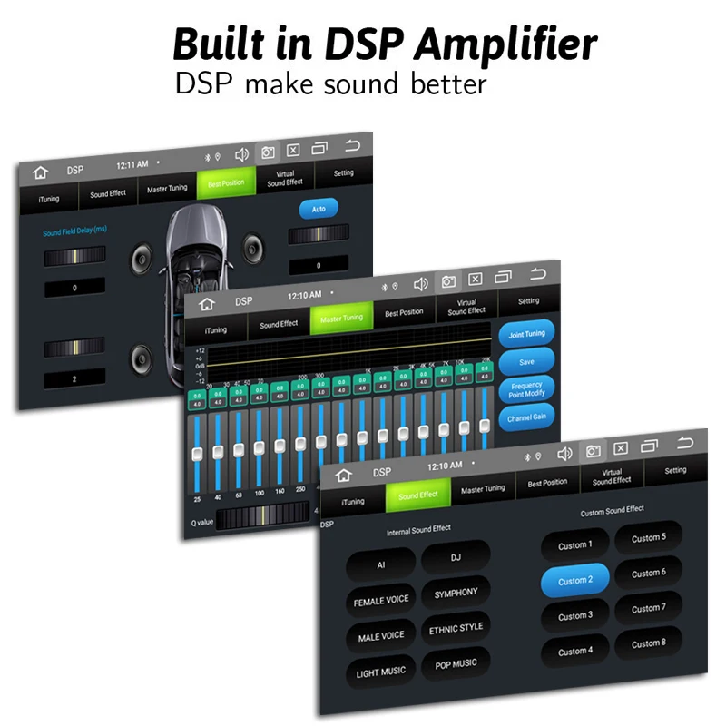 DSP IPS Android 10 0 Восьмиядерный 4 Гб + 64 GPS карта RDS радио автомобильный DVD центральный