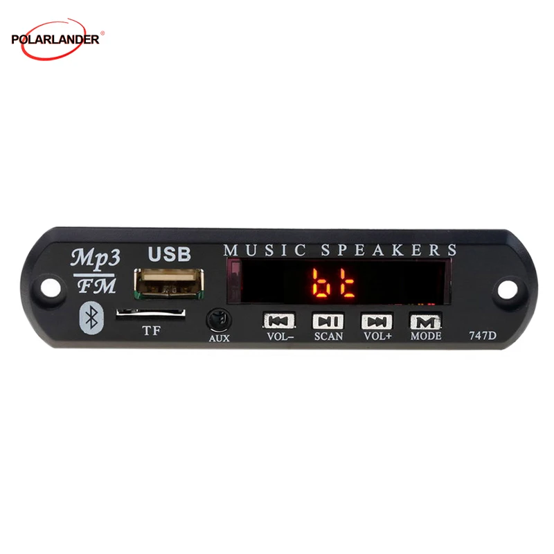 AUX WMA аудио приемник автомобильный комплект MP3-плеер декодер плата 12 В USB 3,5 мм Bluetooth TF fm-радио DIY для динамика бытовой техники
