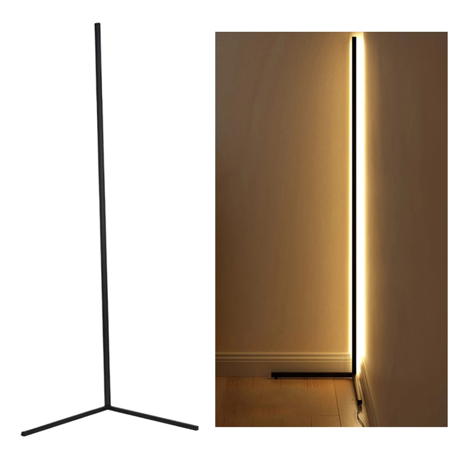Nordic LED Corner Floor Lamp Minimalism Standing Atmosphere Llight Decoration