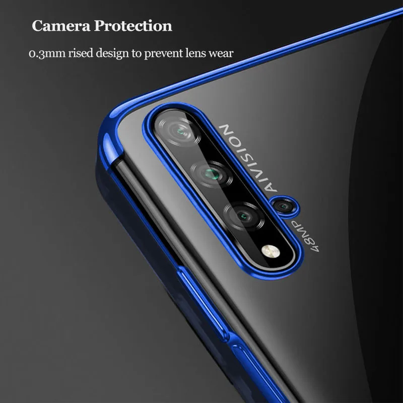 Чехол для телефона для Honor 20 20 S чехол Роскошный бампер полный чехол силиконовый задний Прозрачный чехол для huawei Honor 20 Pro Honor 20 20 S Чехол