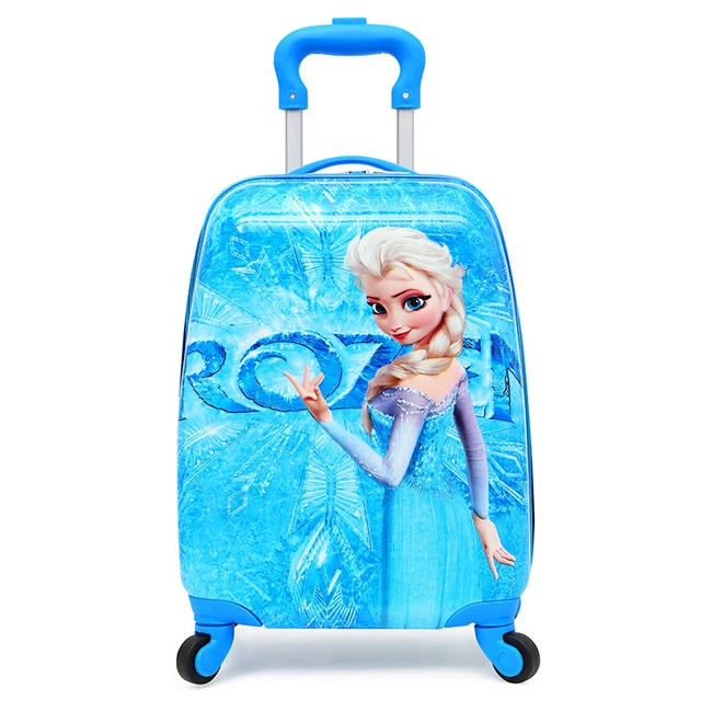 Disney Children's Princess Trolley Suitcase For Boys And Girls 18 Inch Baby  Cartoon Minnie Lightning Mcqueen Boarding Case - Kids Luggage - AliExpress