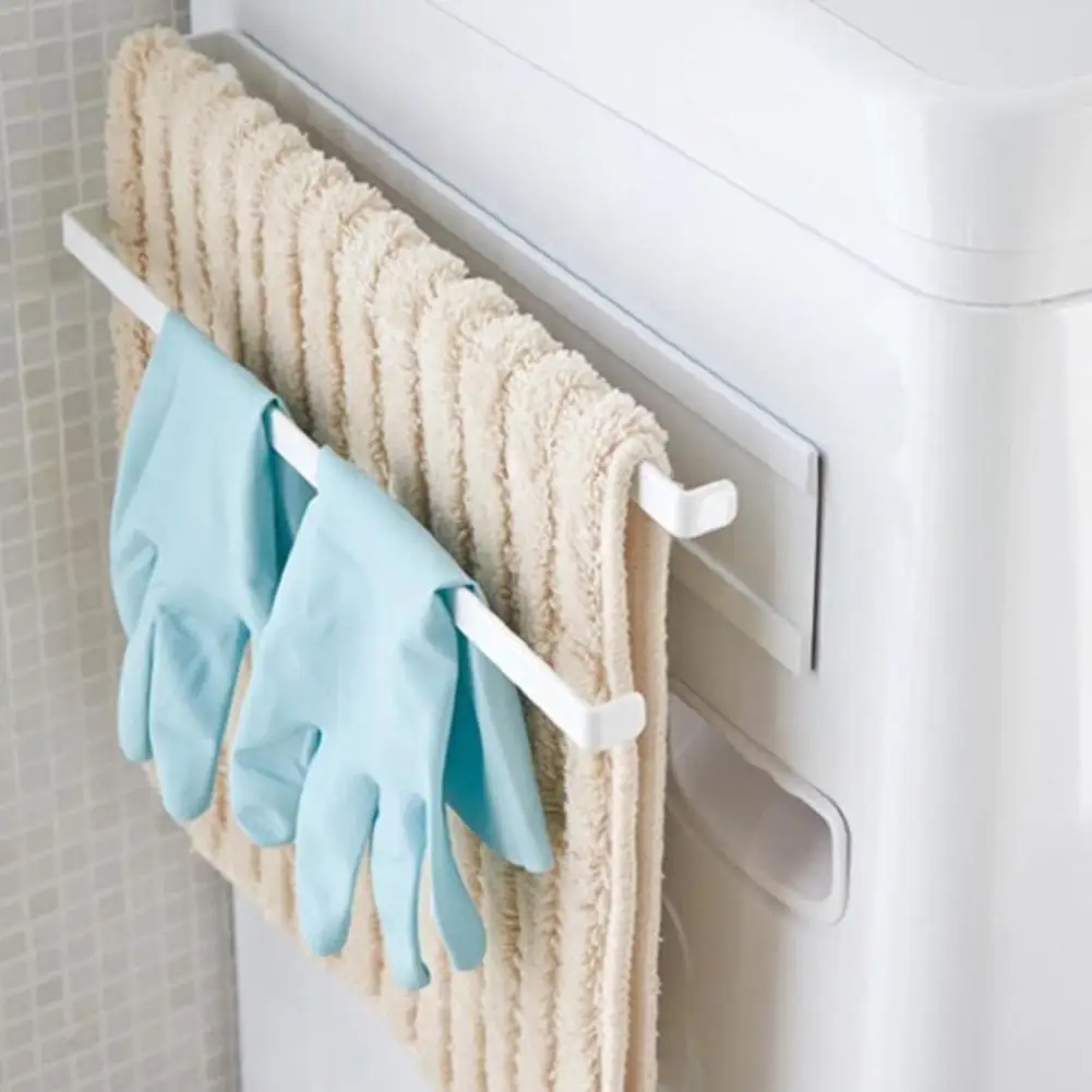 

White Wipe Rack Kitchen Towel Rack Finishing Rack Multifunctional Washing Machine Rack Towel Rack Storage Rack